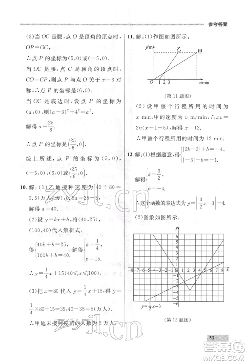 延邊大學(xué)出版社2022點(diǎn)石成金金牌每課通八年級(jí)下冊(cè)數(shù)學(xué)人教版大連專版參考答案