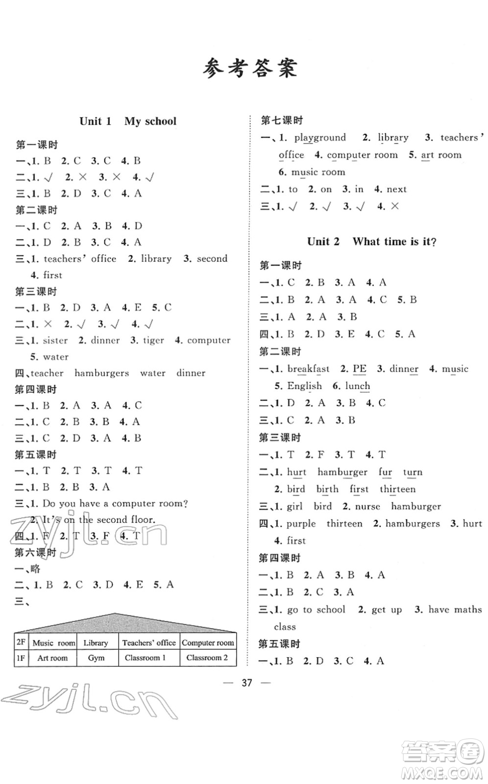 廣西師范大學(xué)出版社2022課堂小作業(yè)四年級(jí)英語(yǔ)下冊(cè)R人教版答案