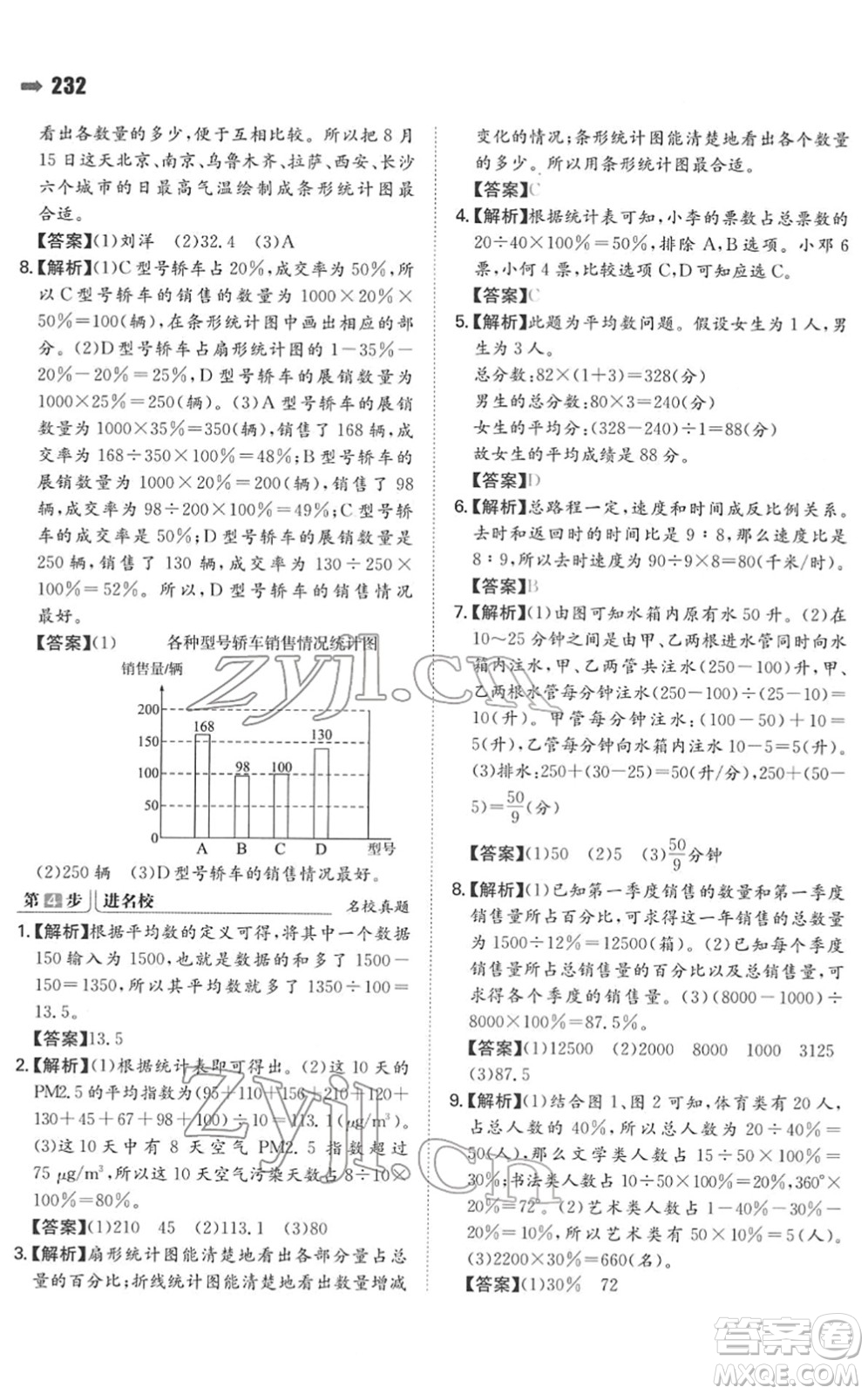 湖南教育出版社2022一本名校沖刺必備方案小升初數(shù)學(xué)人教版答案