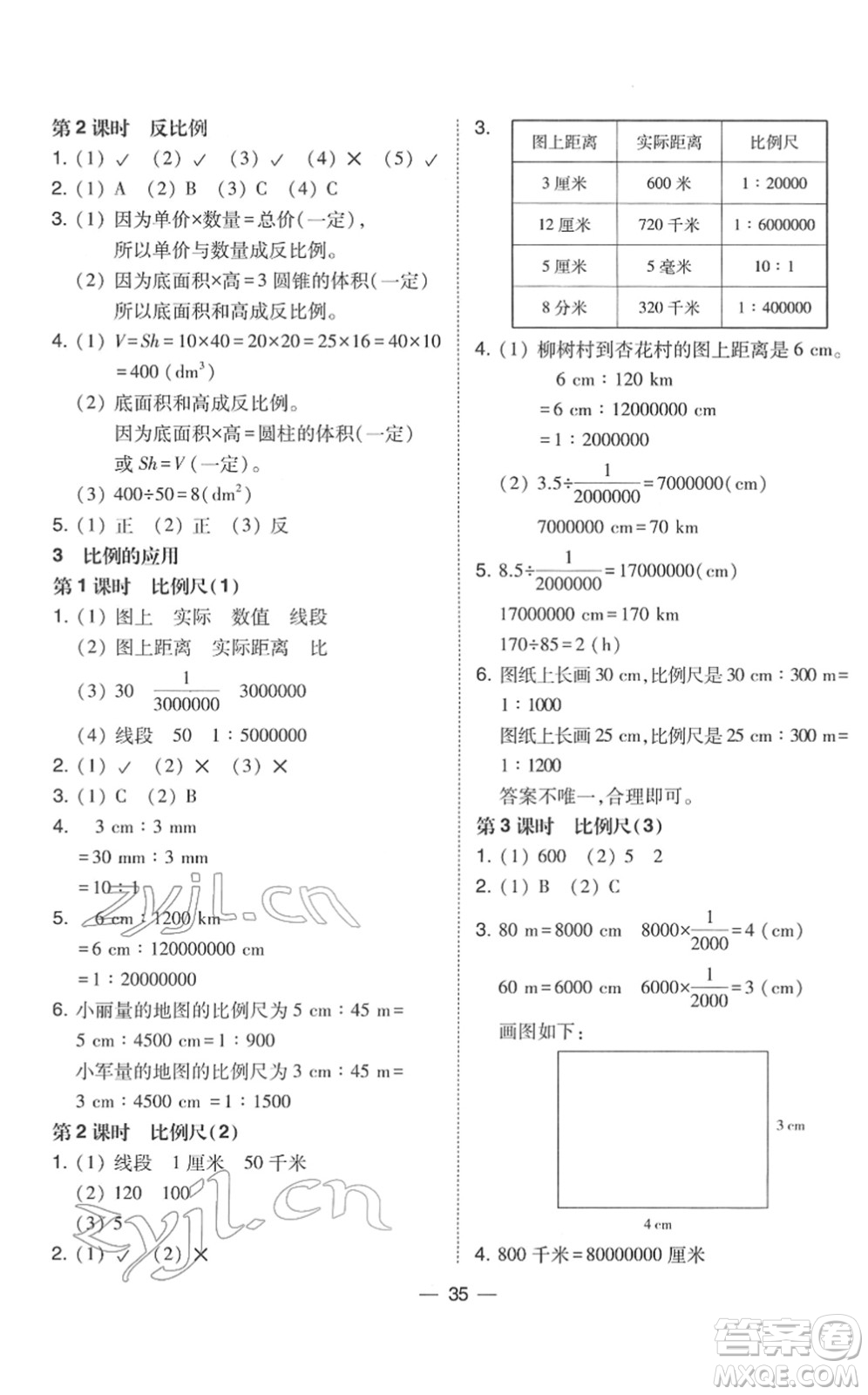 東北師范大學(xué)出版社2022北大綠卡課時(shí)同步訓(xùn)練六年級(jí)數(shù)學(xué)下冊(cè)人教版答案