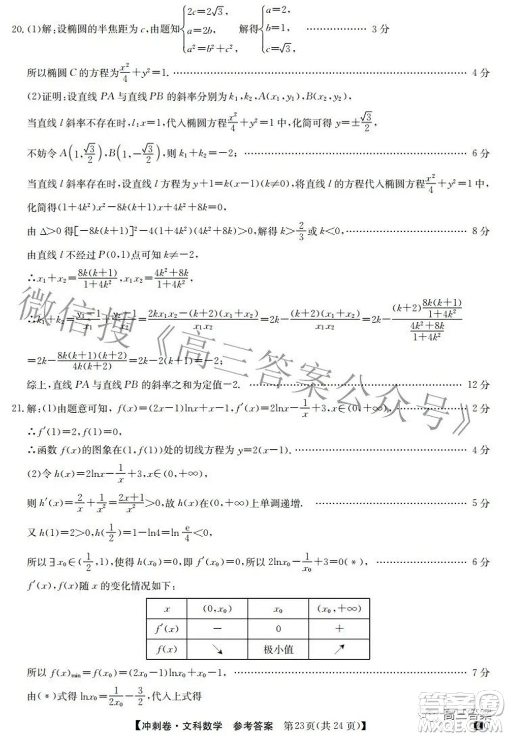 2022年普通高等學校招生全國統(tǒng)一考試沖刺押題卷六理科數(shù)學試題及答案