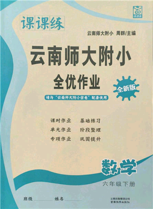 云南教育出版社2022課課練云南師大附小全優(yōu)作業(yè)六年級下冊數(shù)學(xué)人教版參考答案