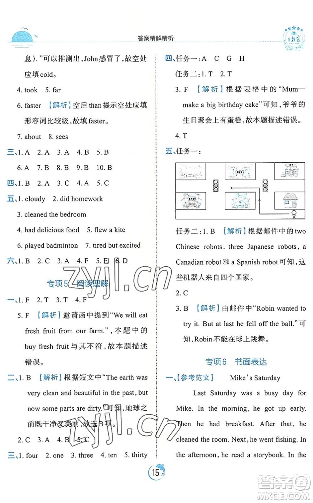 江西人民出版社2022王朝霞德才兼?zhèn)渥鳂I(yè)創(chuàng)新設(shè)計六年級英語下冊PEP版答案