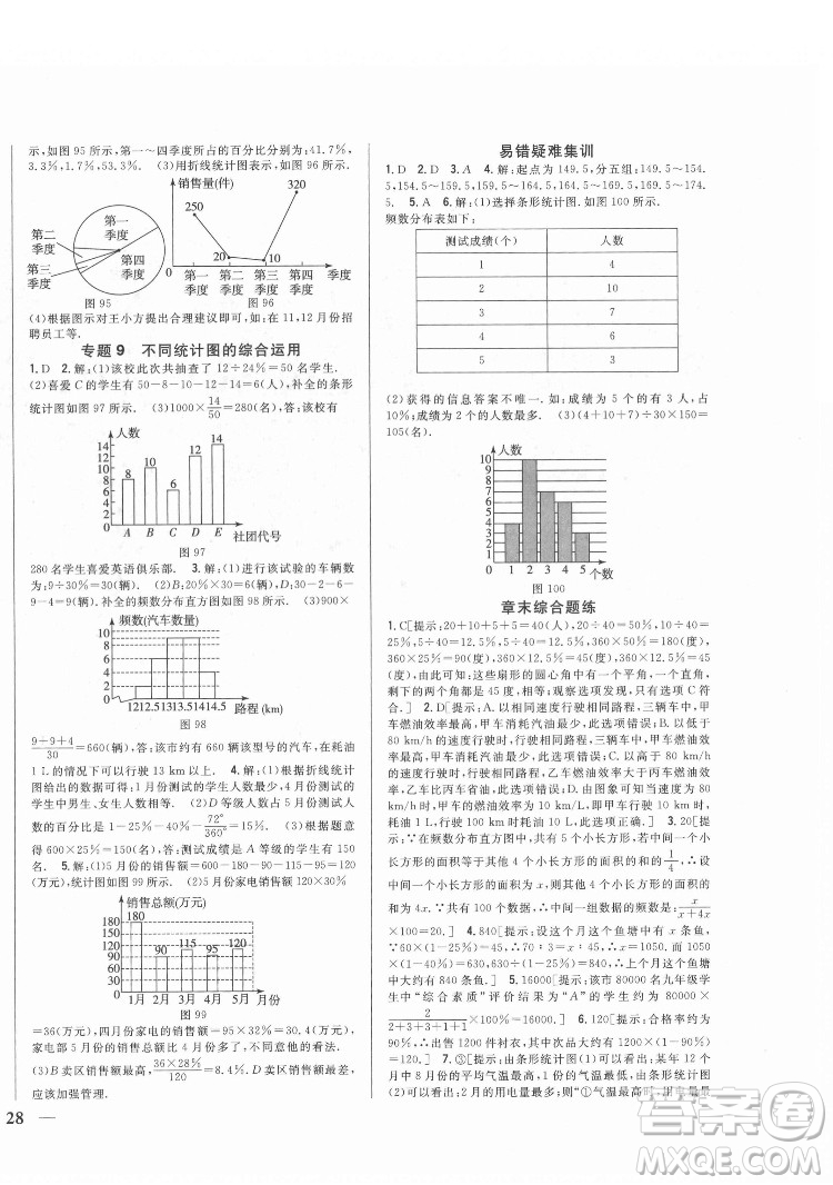 吉林人民出版社2022全科王同步課時練習(xí)數(shù)學(xué)七年級下冊人教版答案