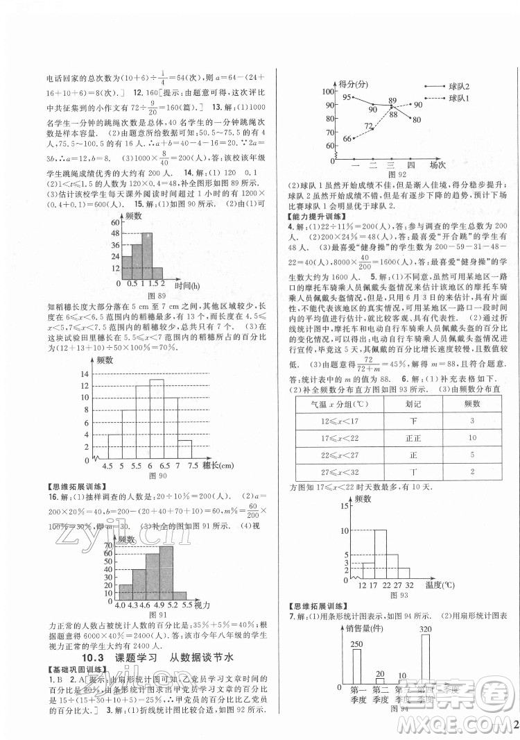 吉林人民出版社2022全科王同步課時練習(xí)數(shù)學(xué)七年級下冊人教版答案