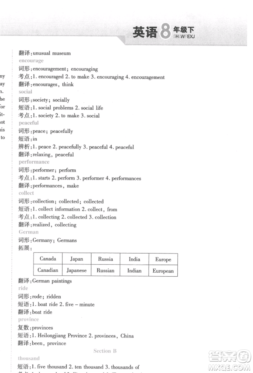 北方婦女兒童出版社2022精析巧練課時(shí)達(dá)標(biāo)八年級(jí)下冊(cè)英語人教版參考答案