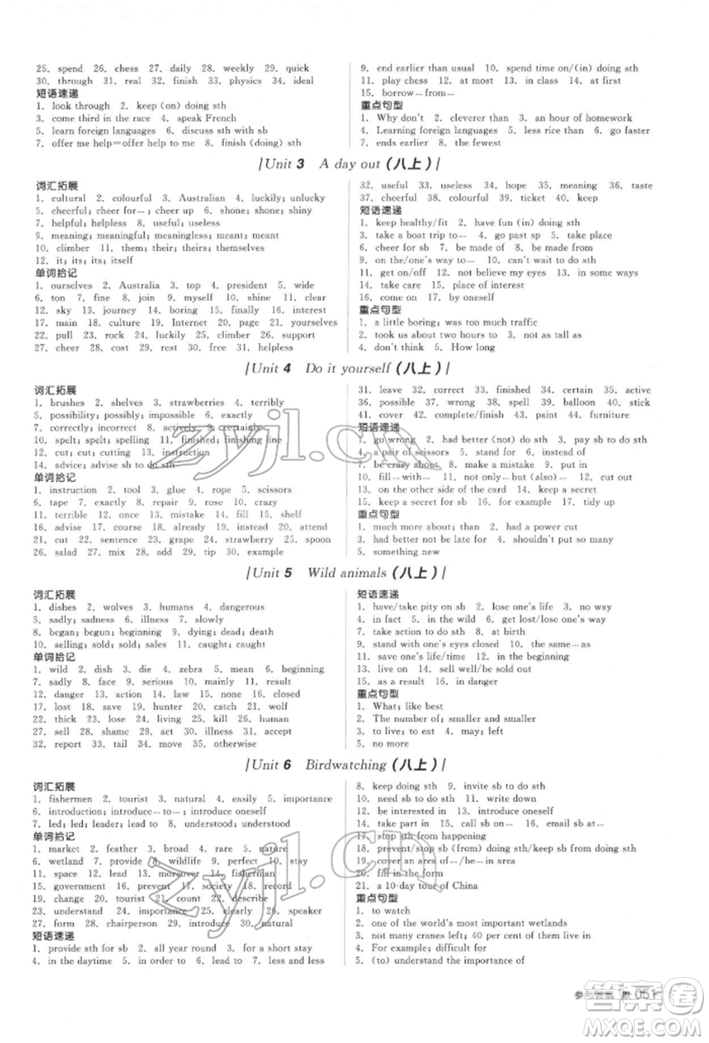 陽光出版社2022全品中考復(fù)習(xí)方案聽課手冊英語通用版鹽城專版參考答案