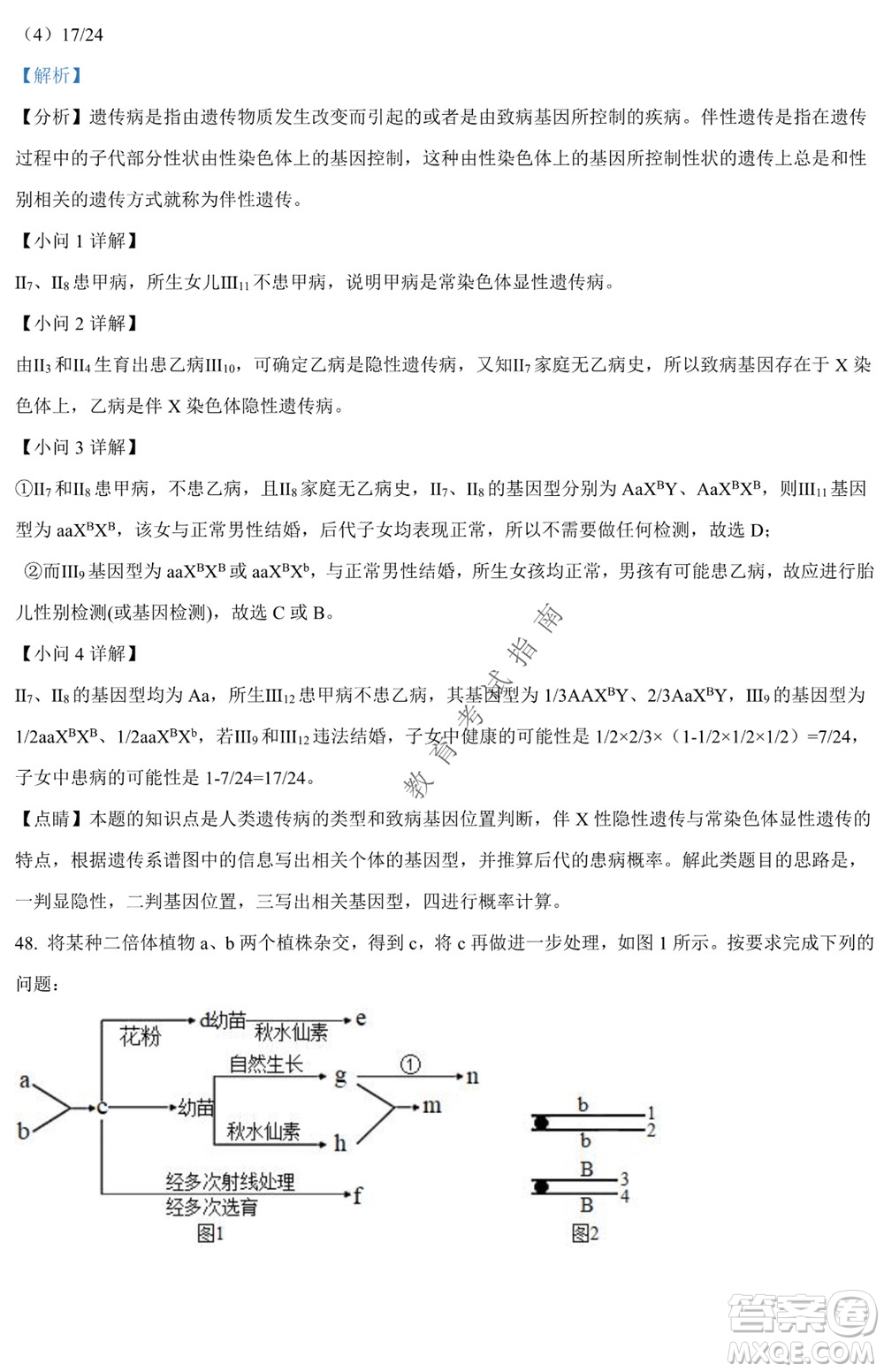 銀川一中2021-2022學(xué)年度下高二期中考試生物試卷及答案