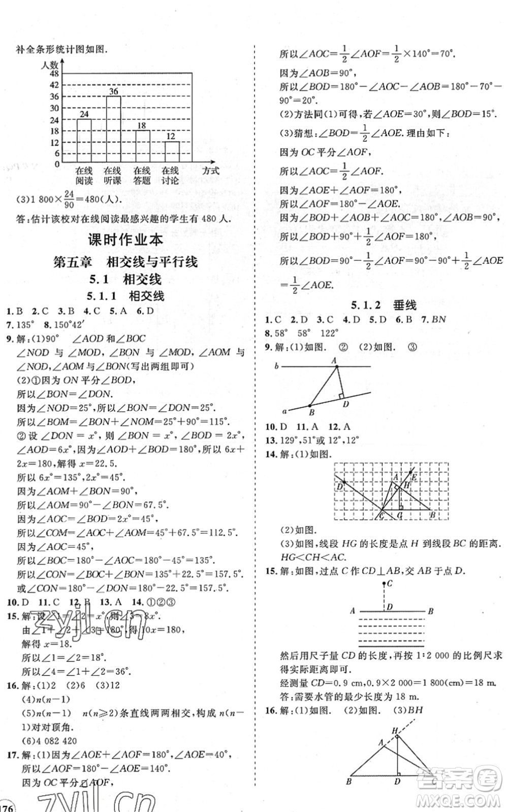 海南出版社2022知行課堂新課程同步練習冊七年級數(shù)學下冊人教版答案