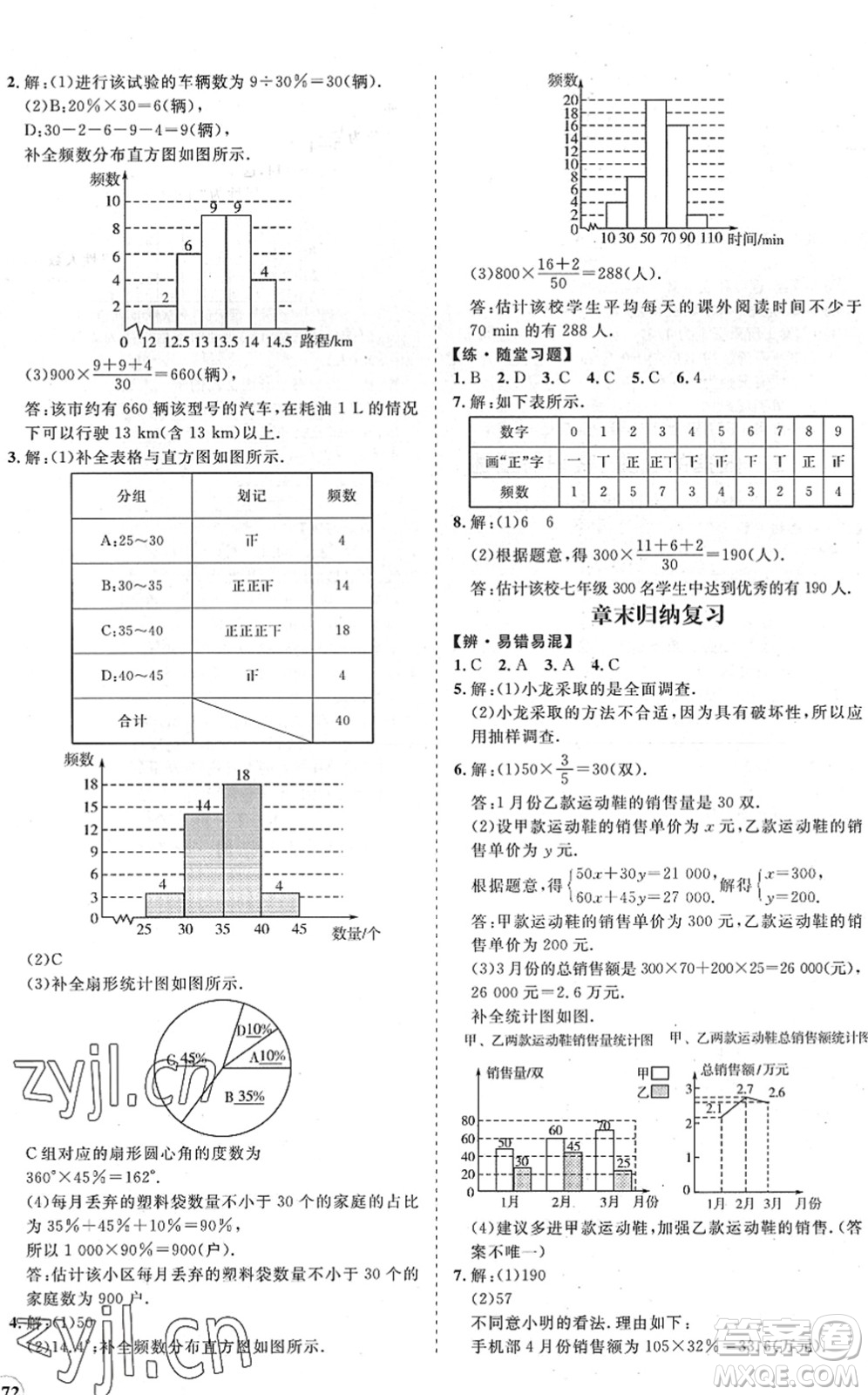 海南出版社2022知行課堂新課程同步練習冊七年級數(shù)學下冊人教版答案