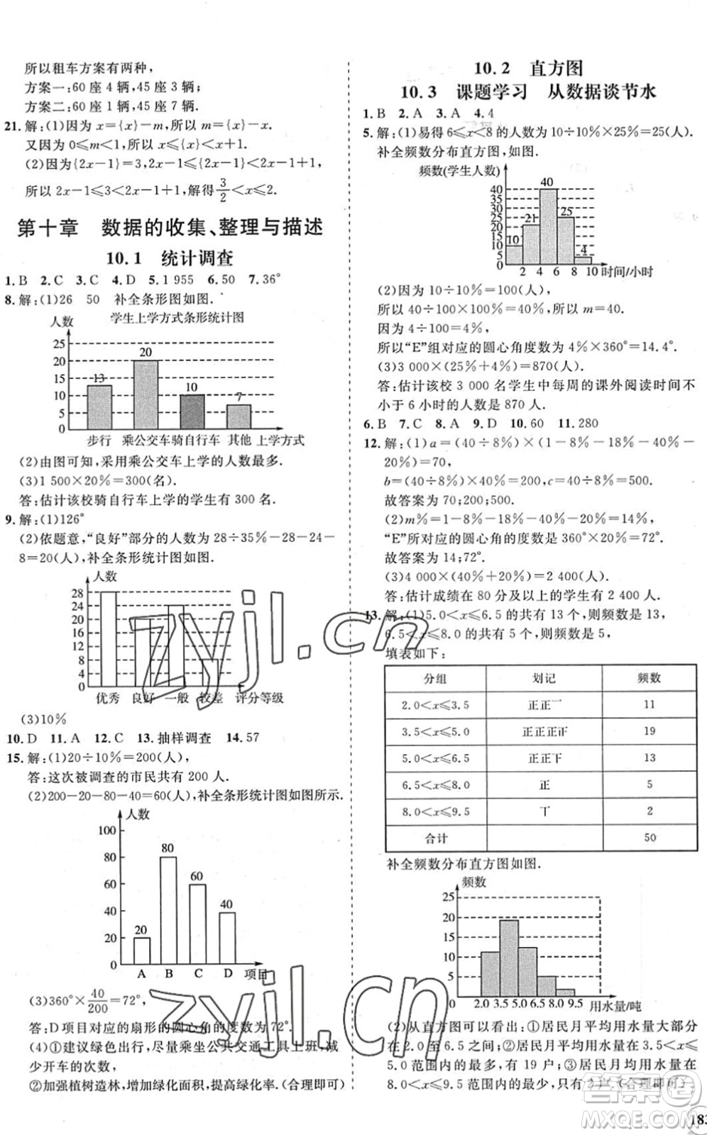 海南出版社2022知行課堂新課程同步練習冊七年級數(shù)學下冊人教版答案