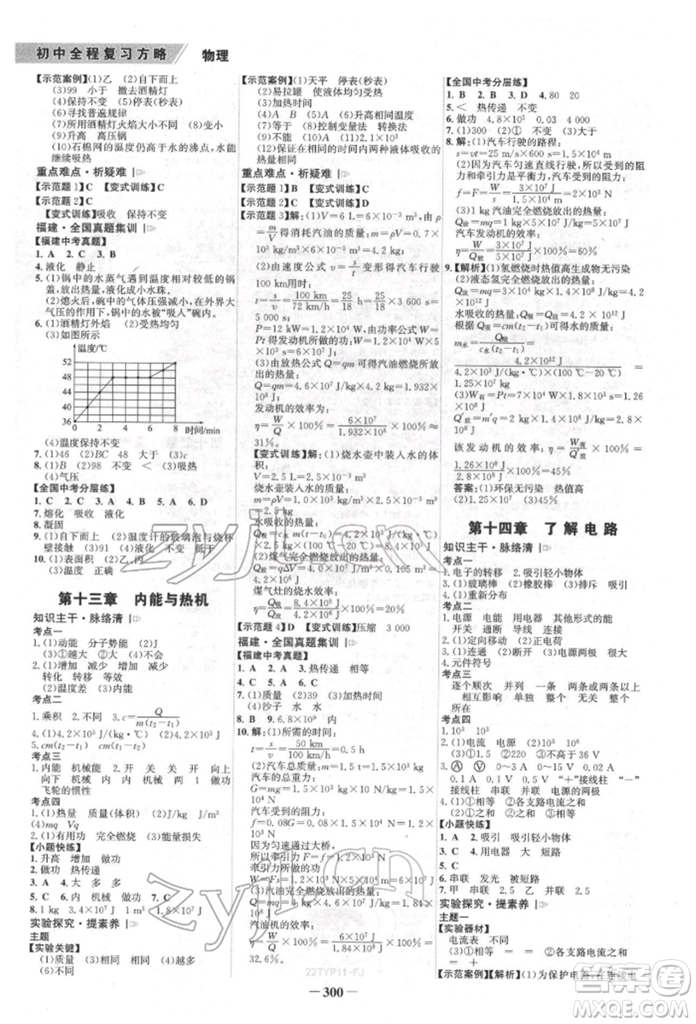 河北少年兒童出版社2022世紀(jì)金榜初中全程復(fù)習(xí)方略英語通用版福建專版參考答案