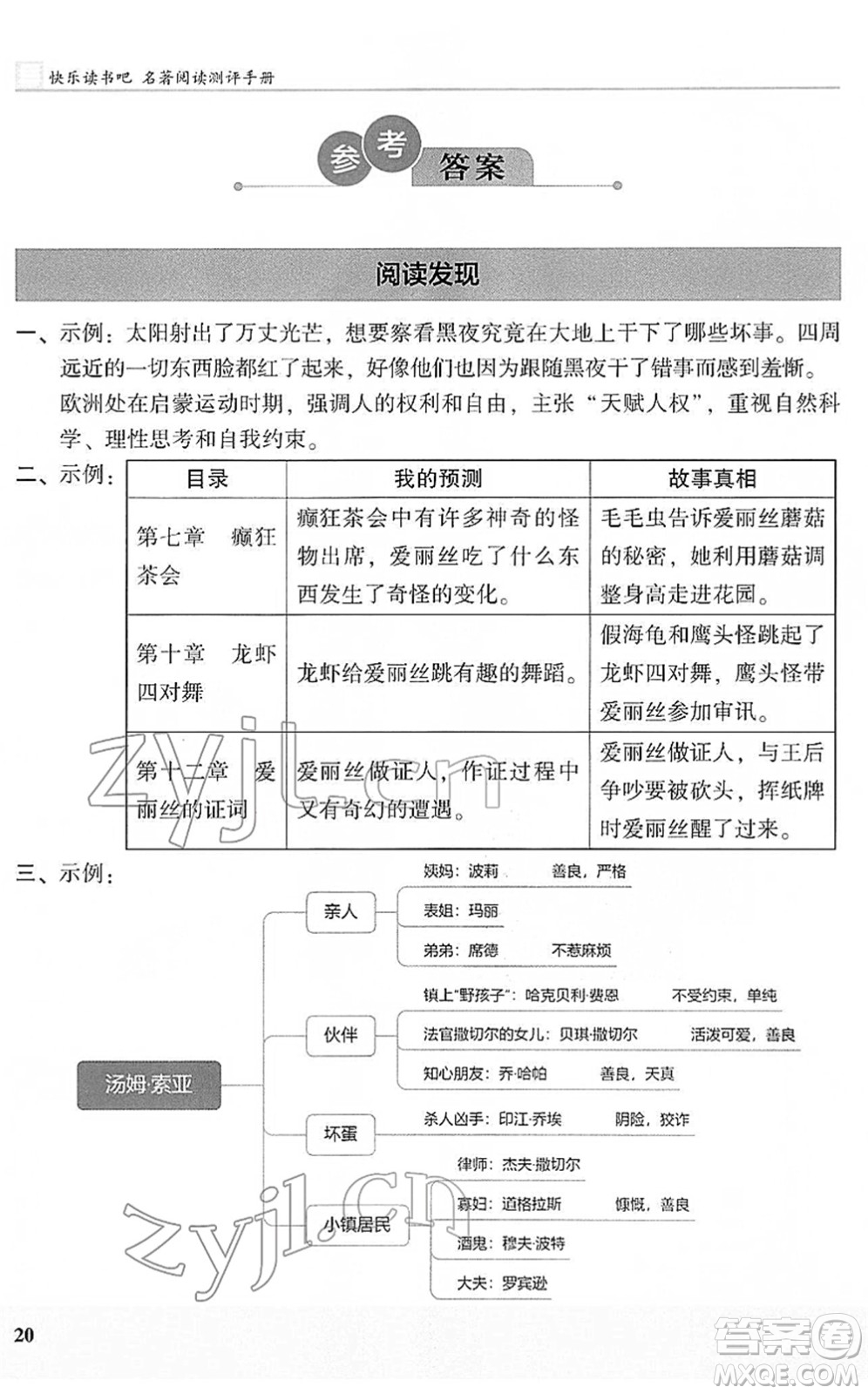 江蘇鳳凰文藝出版社2022木頭馬閱讀力測評(píng)六年級(jí)語文下冊(cè)B版武漢專版答案