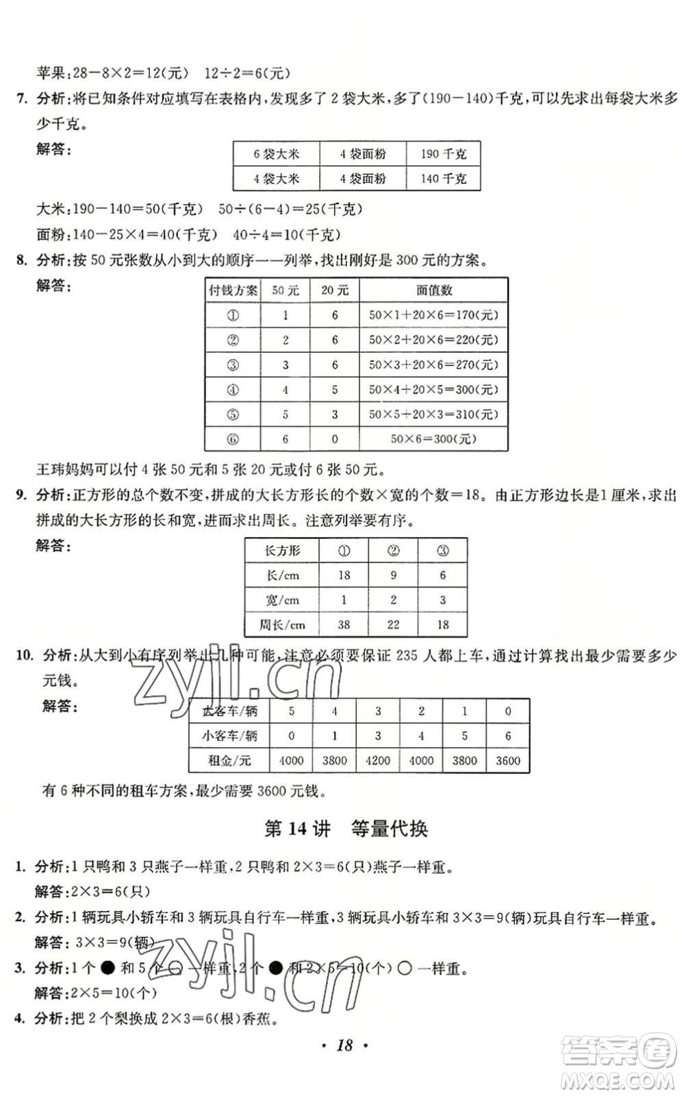 江蘇鳳凰美術(shù)出版社2022暑假培優(yōu)銜接16講3升4年級(jí)數(shù)學(xué)人教版答案