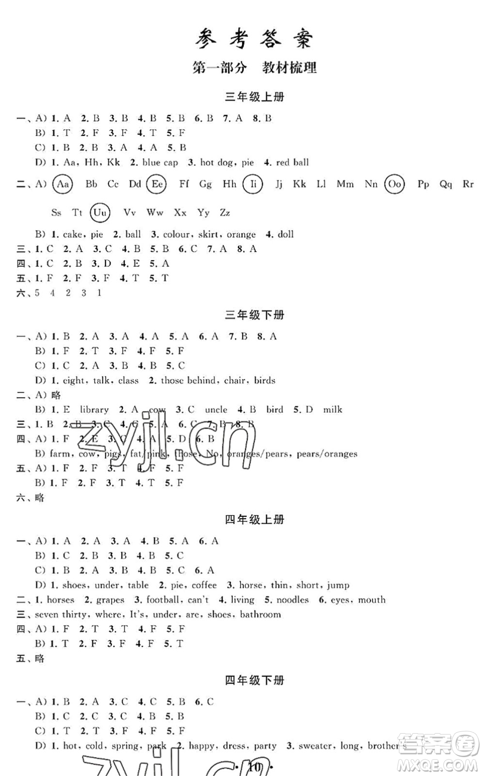 江蘇鳳凰科學技術(shù)出版社2022新思維沖刺小升初達標總復習六年級英語提升版答案