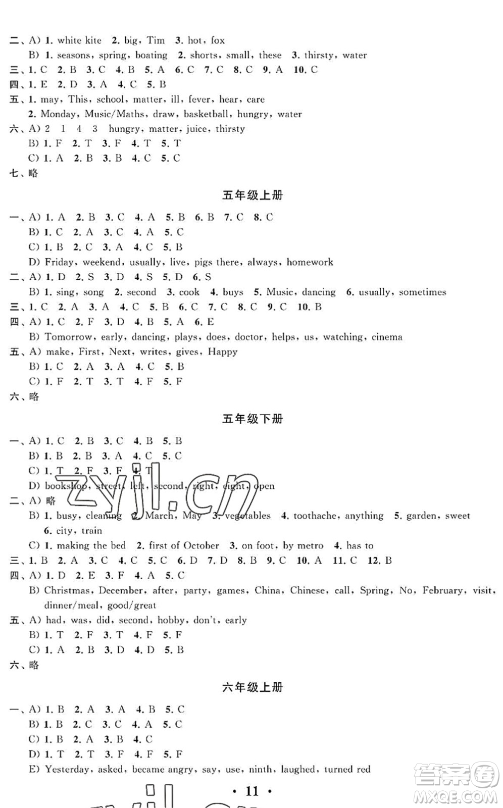 江蘇鳳凰科學技術(shù)出版社2022新思維沖刺小升初達標總復習六年級英語提升版答案