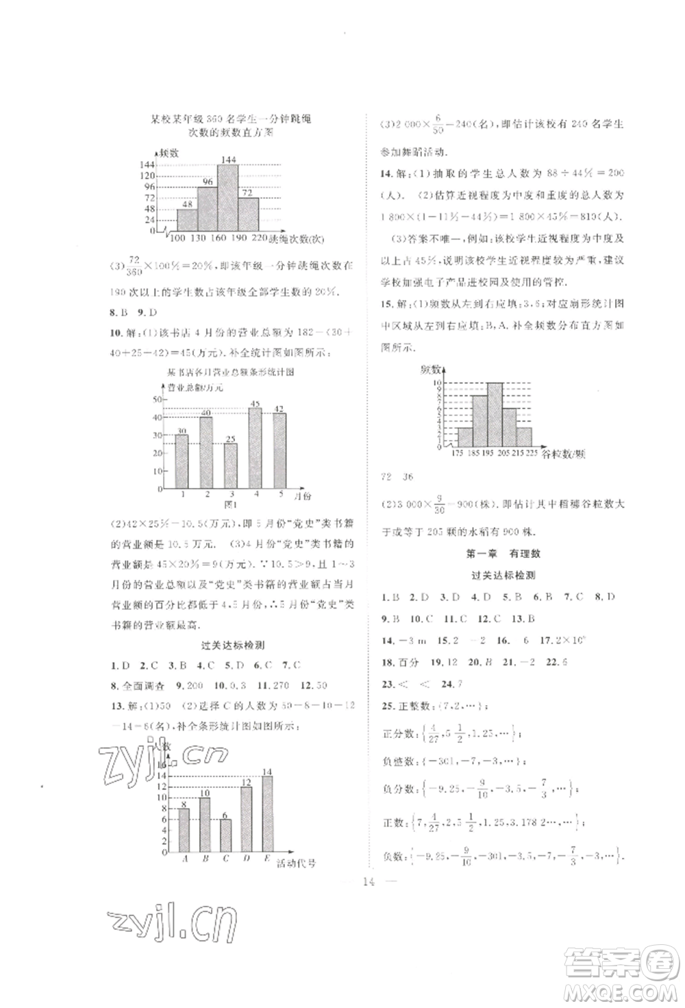 合肥工業(yè)大學(xué)出版社2022假期伴你行暑假復(fù)習(xí)計劃七年級數(shù)學(xué)人教版參考答案