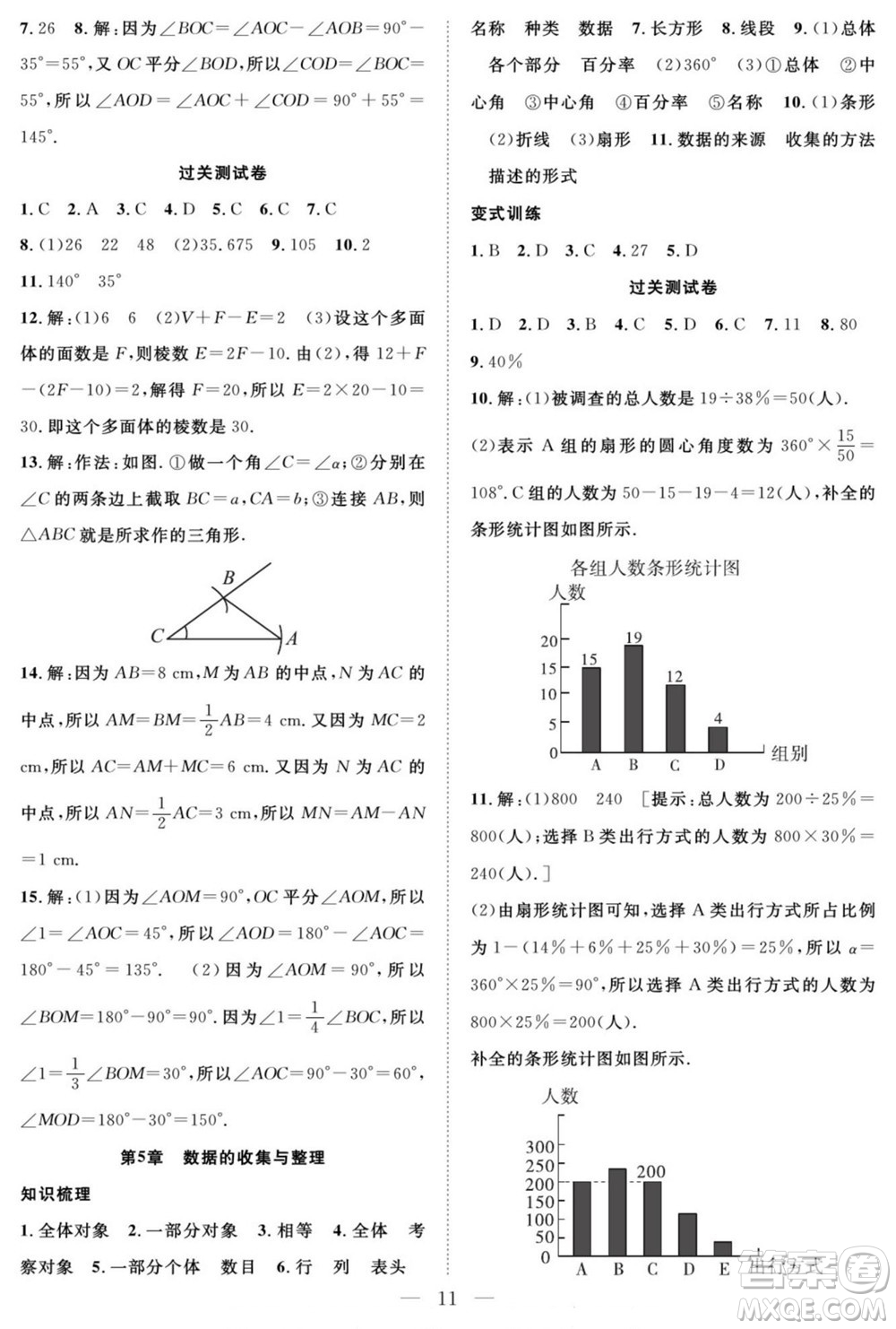 南方出版社2022新活力暑假總動(dòng)員七年級(jí)數(shù)學(xué)滬科版答案