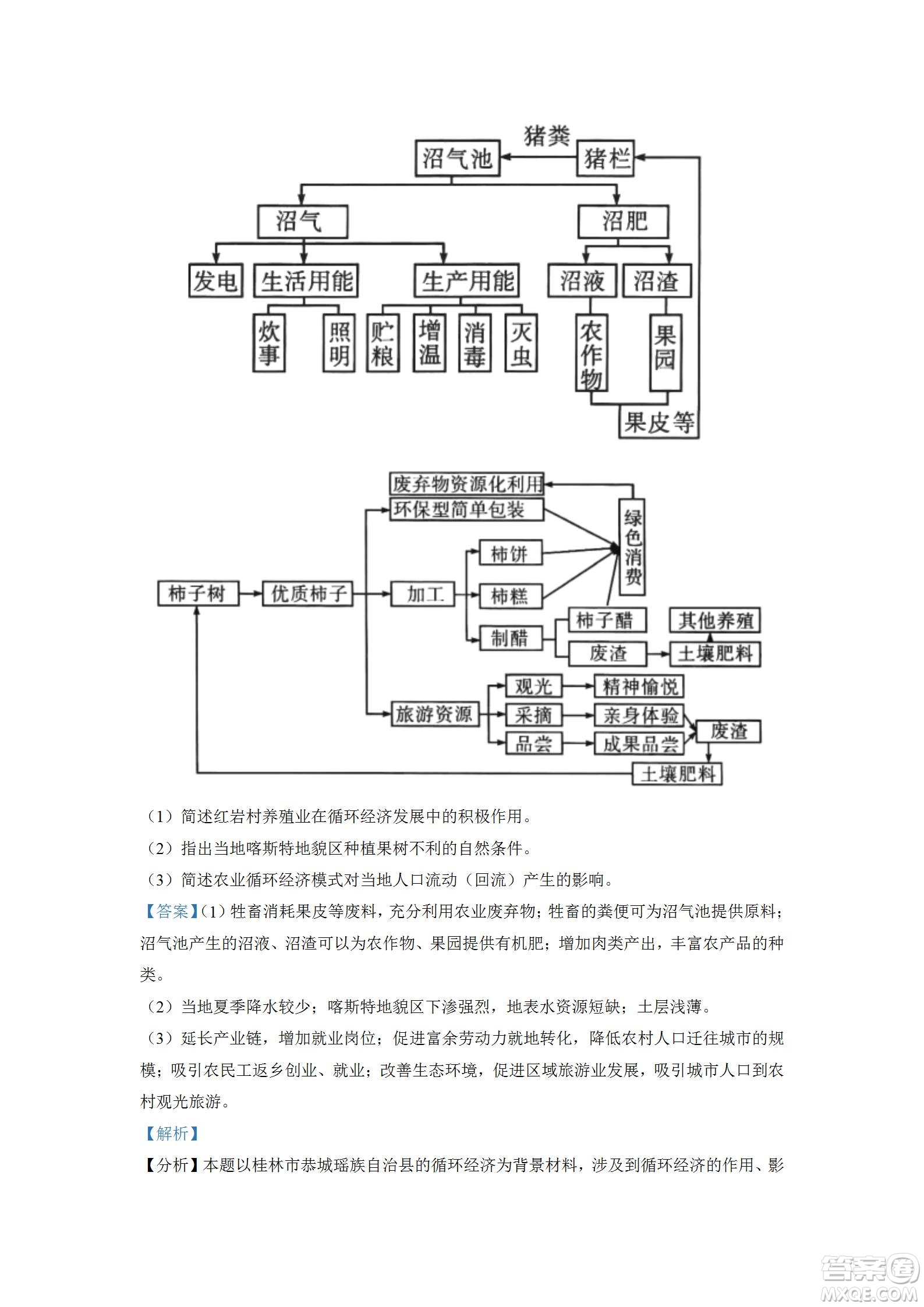 湖北省十堰市2021-2022學(xué)年下學(xué)期期末調(diào)研考試高一地理試題及答案