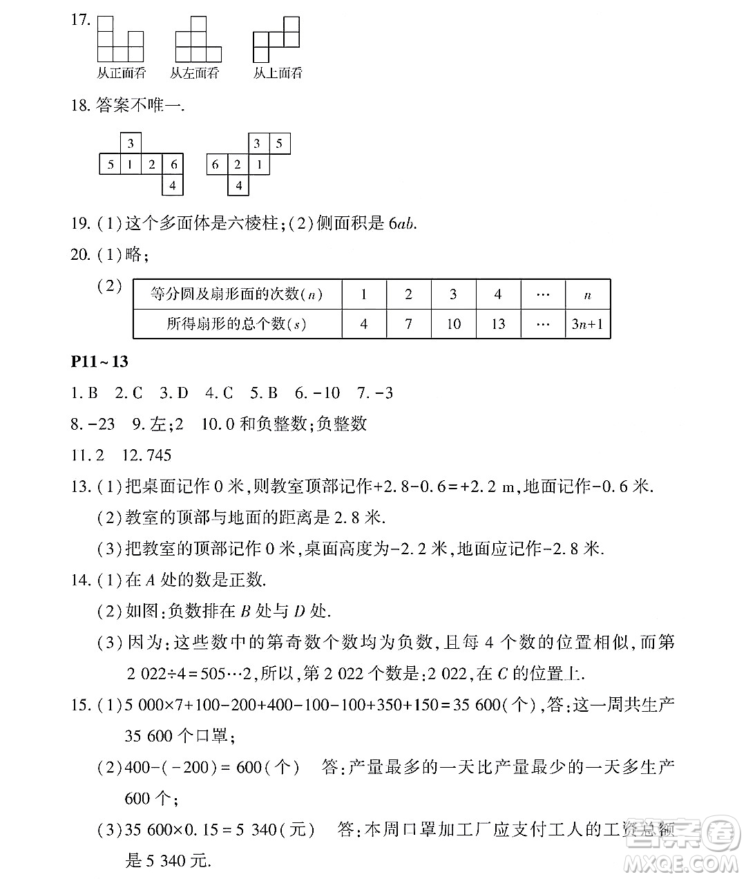 黑龍江少年兒童出版社2022Happy假日暑假六年級數(shù)學(xué)通用版答案