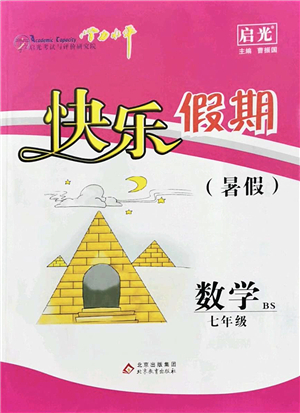 北京教育出版社2022學力水平快樂假期暑假七年級數學BS北師版答案