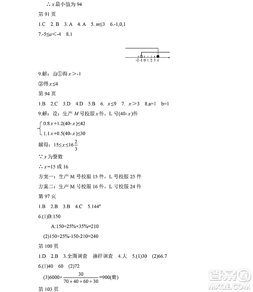 黑龍江少年兒童出版社2022Happy假日暑假七年級(jí)數(shù)學(xué)人教版答案