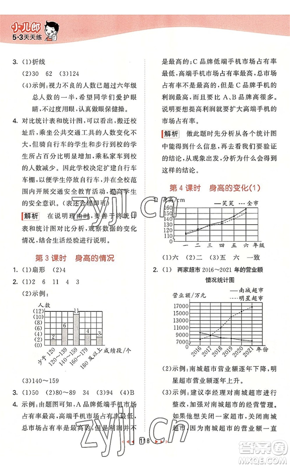 教育科學(xué)出版社2022秋季53天天練六年級(jí)數(shù)學(xué)上冊(cè)BSD北師大版答案