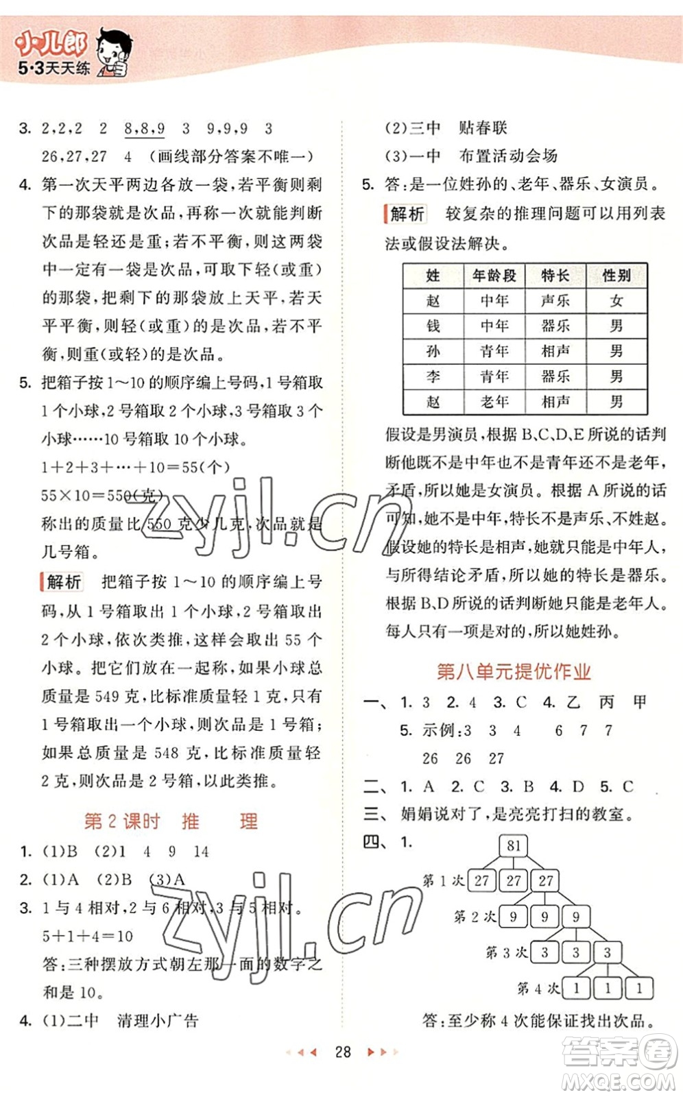 西安出版社2022秋季53天天練六年級數(shù)學(xué)上冊JJ冀教版答案