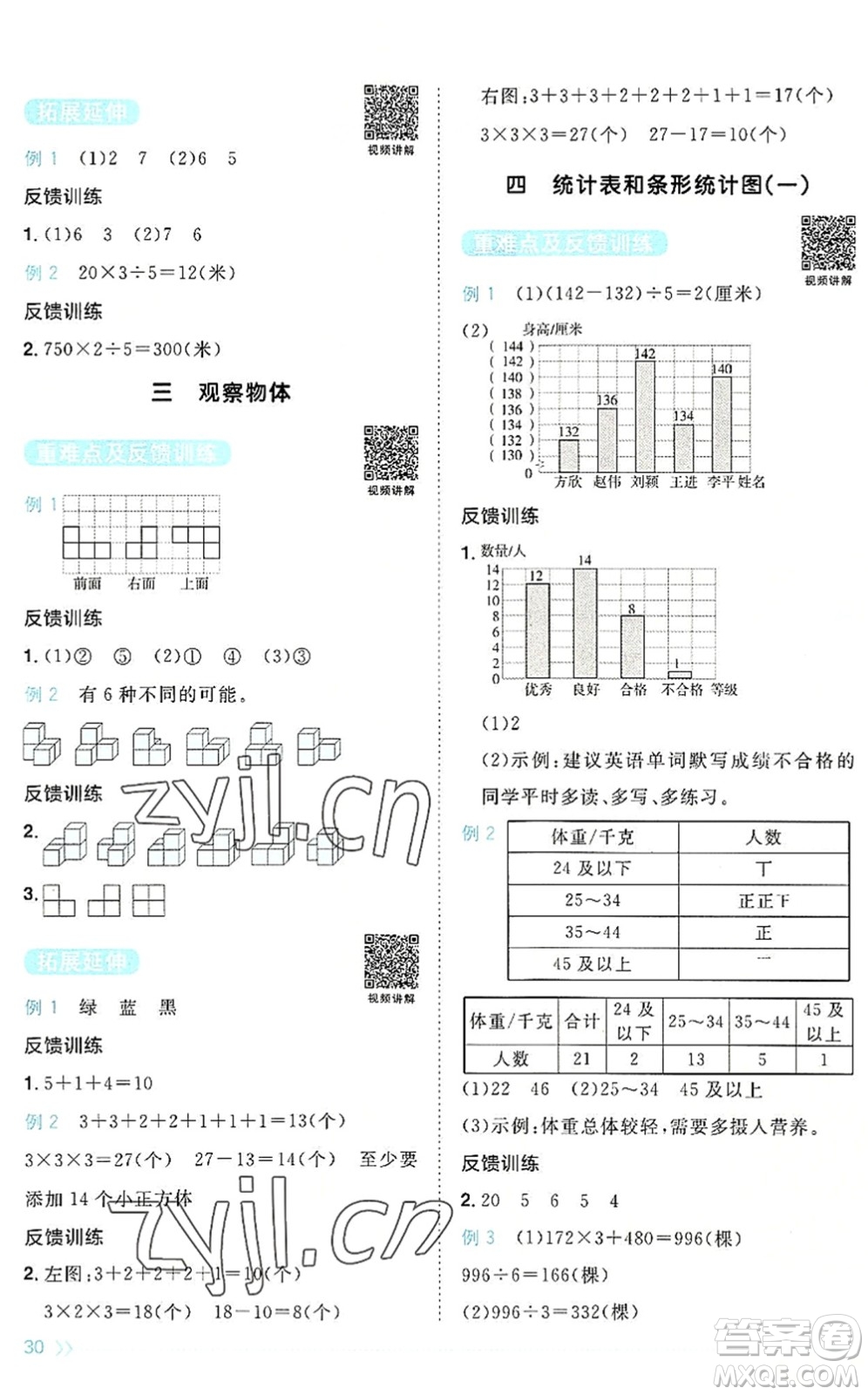 江西教育出版社2022陽光同學課時優(yōu)化作業(yè)四年級數學上冊SJ蘇教版答案