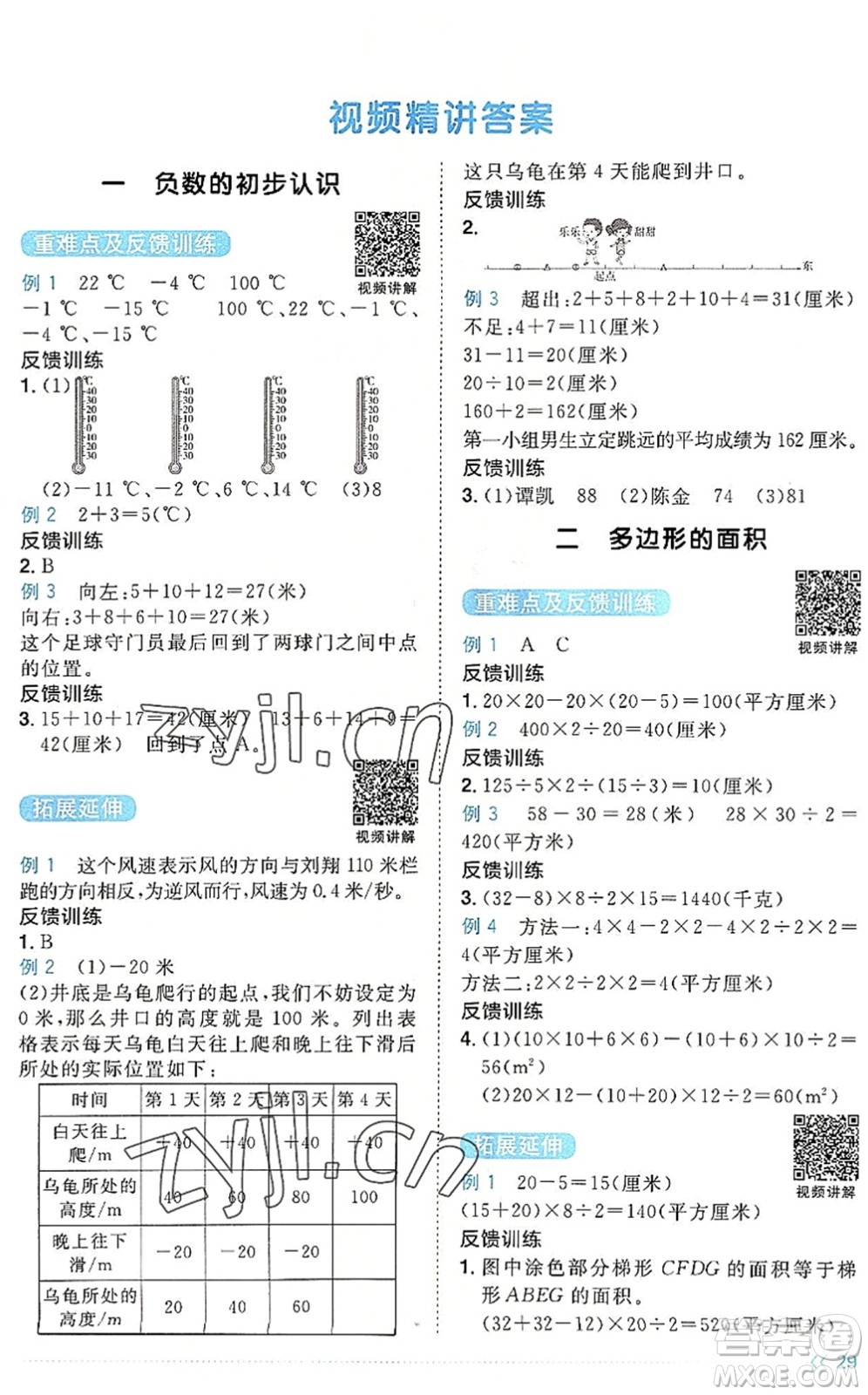 江西教育出版社2022陽光同學課時優(yōu)化作業(yè)五年級數(shù)學上冊SJ蘇教版答案