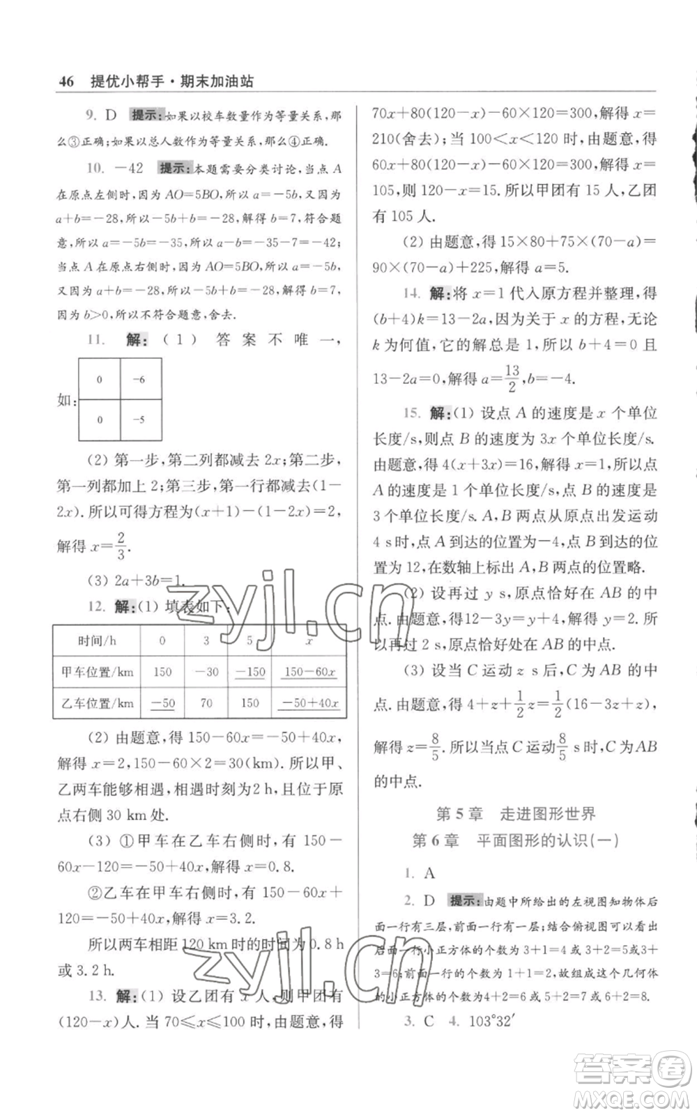 江蘇鳳凰科學(xué)技術(shù)出版社2022小題狂做七年級上冊數(shù)學(xué)蘇科版提優(yōu)版參考答案