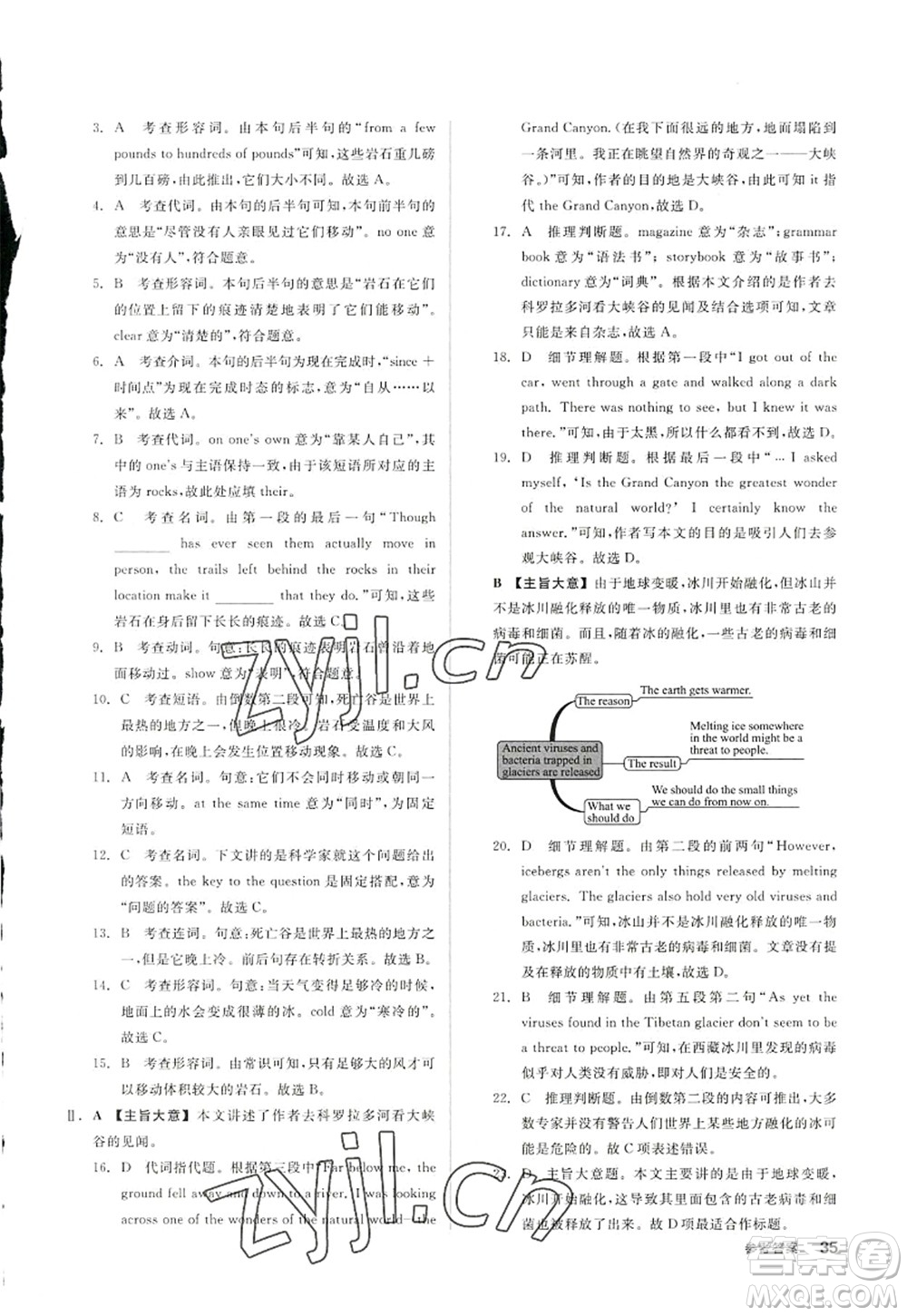 沈陽出版社2022全品學練考九年級英語全一冊RJ人教版浙江專版答案