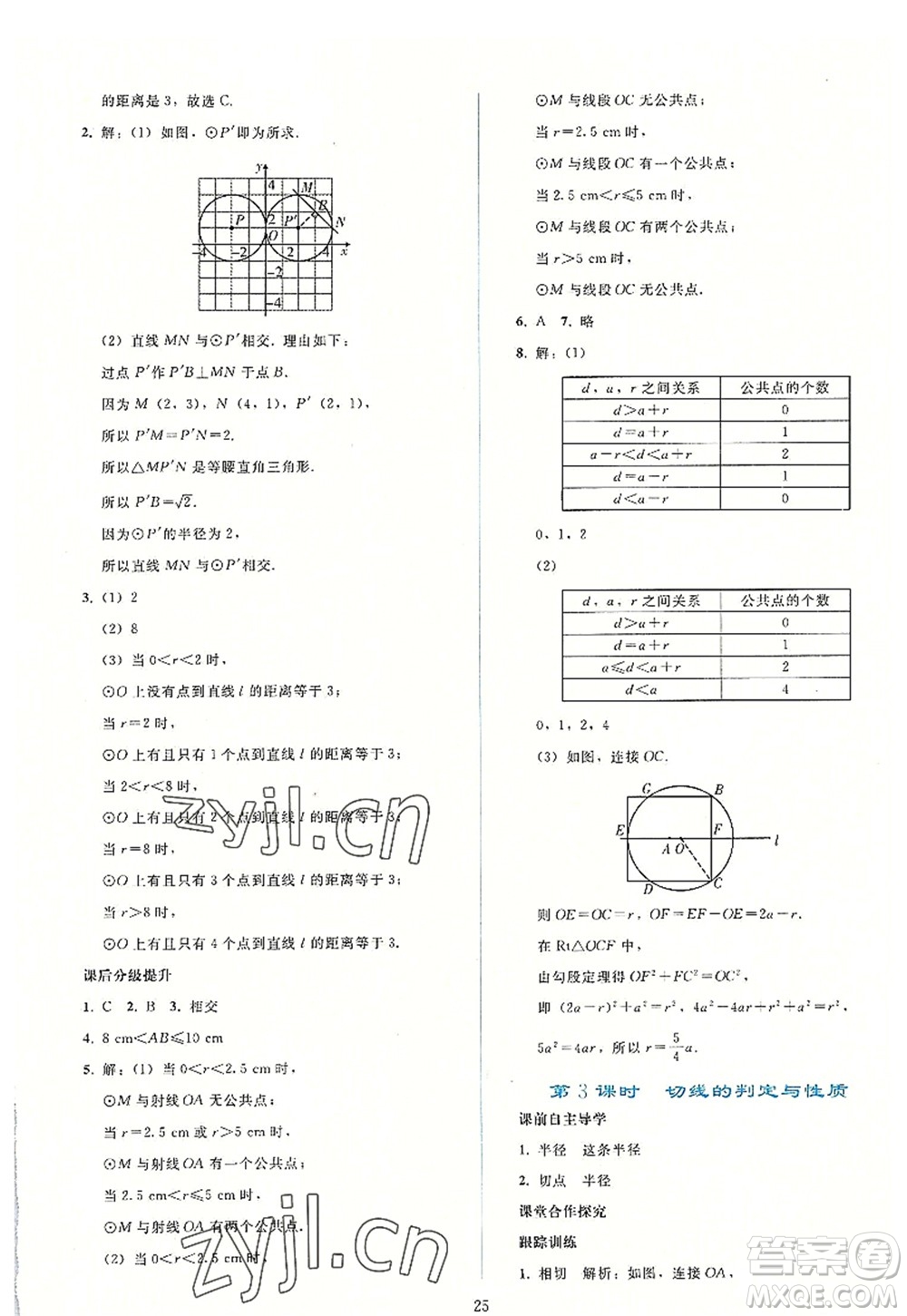 人民教育出版社2022同步輕松練習(xí)九年級(jí)數(shù)學(xué)上冊(cè)人教版答案