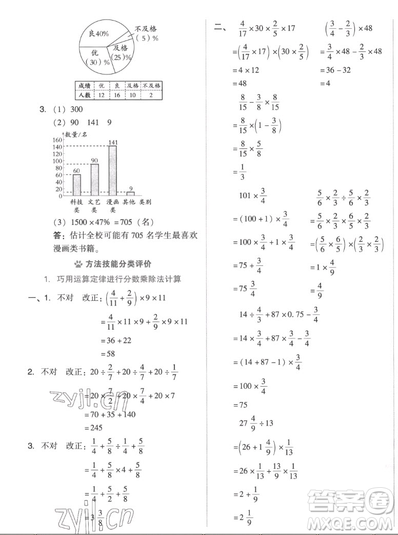 吉林教育出版社2022秋好卷六年級數(shù)學上冊人教版答案