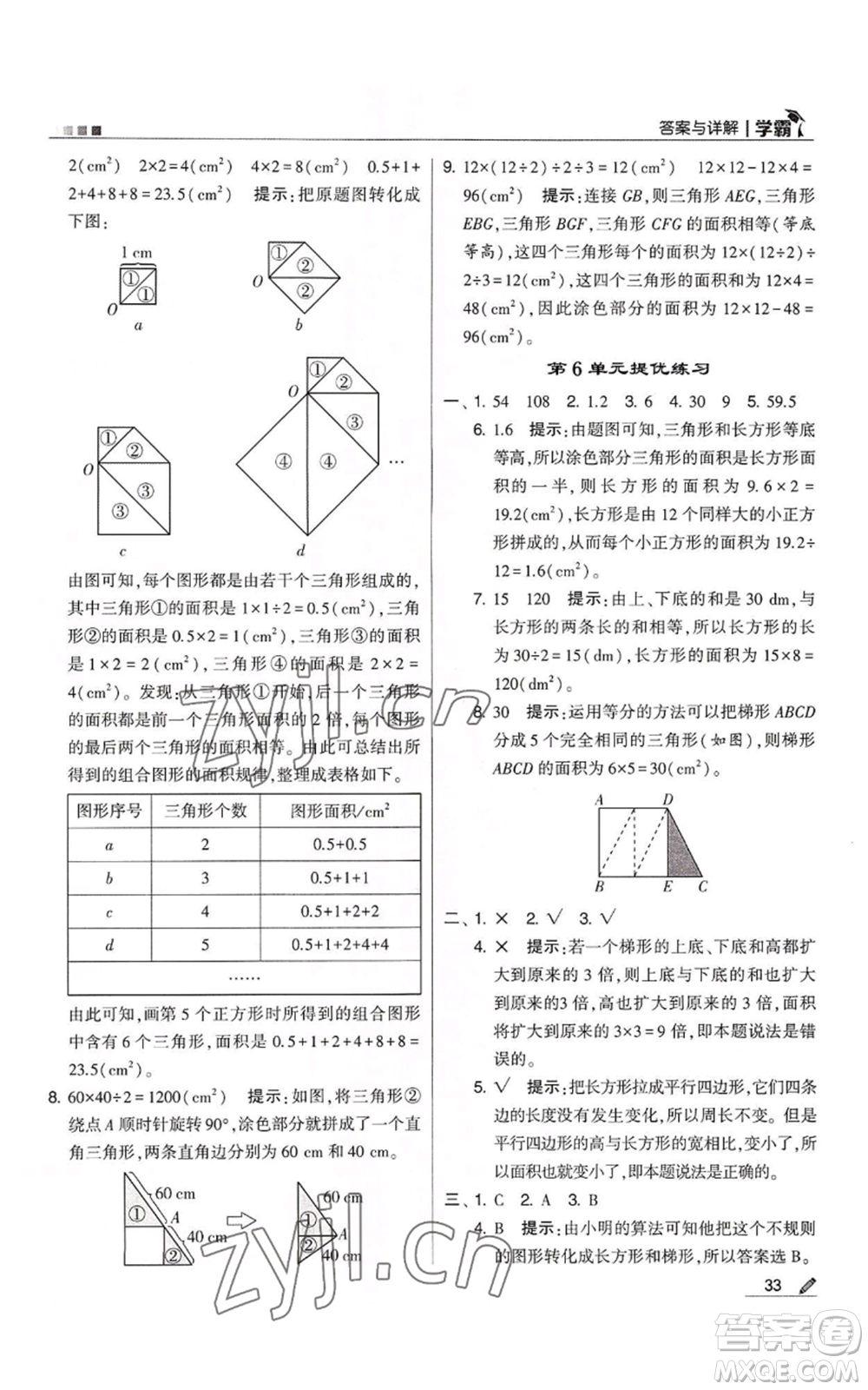 甘肅少年兒童出版社2022經(jīng)綸學典學霸五年級上冊數(shù)學人教版參考答案