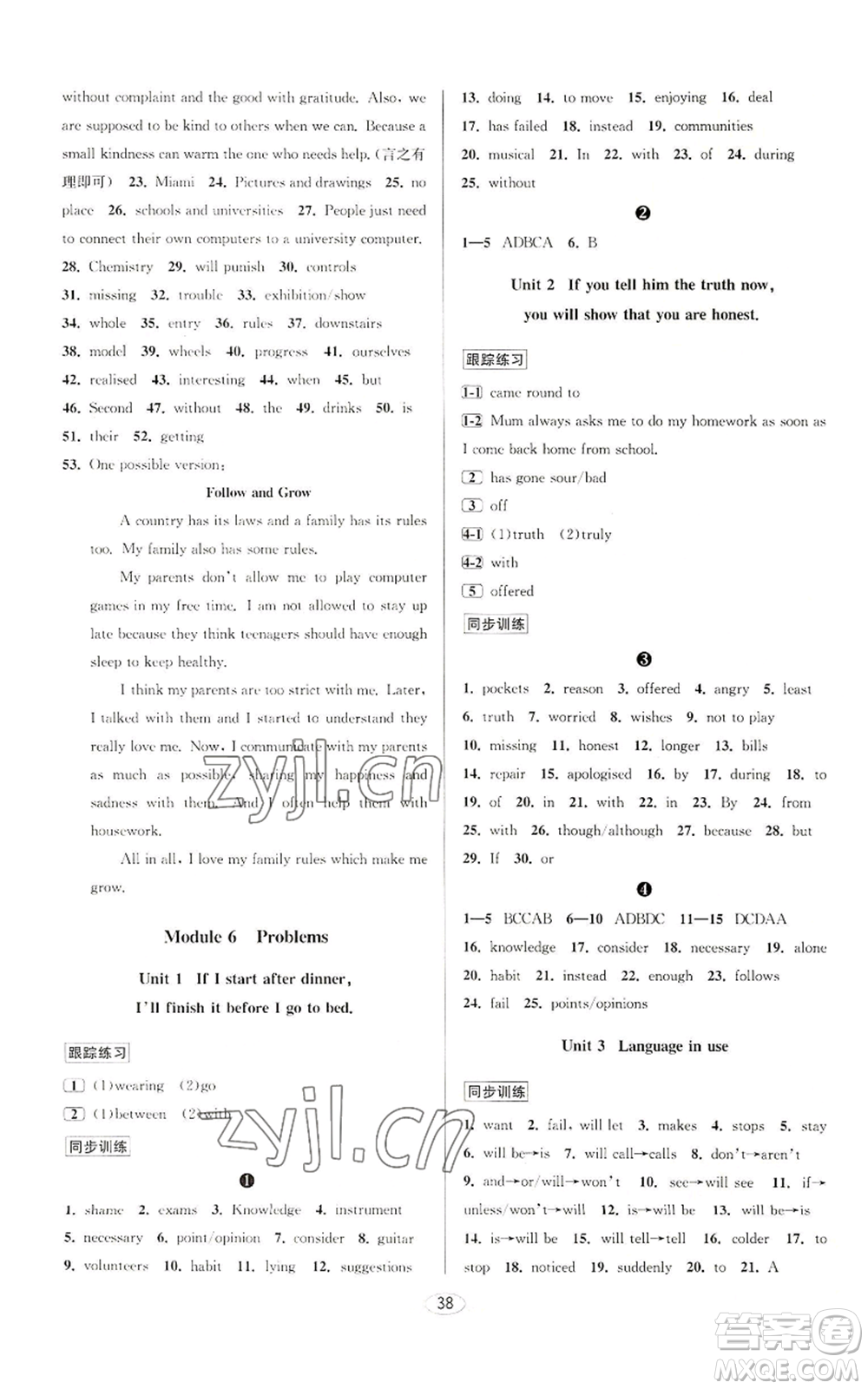 北京教育出版社2022秋季教與學(xué)課程同步講練九年級(jí)英語(yǔ)外研新標(biāo)準(zhǔn)版參考答案