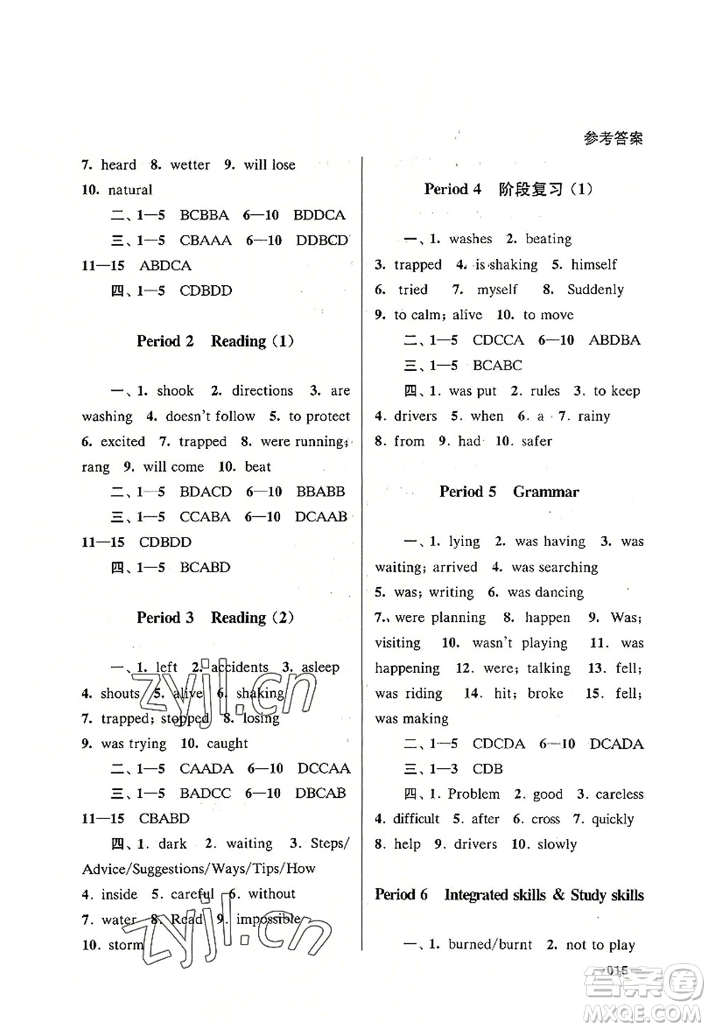 江蘇鳳凰美術(shù)出版社2022課堂追蹤八年級(jí)英語(yǔ)上冊(cè)譯林版答案