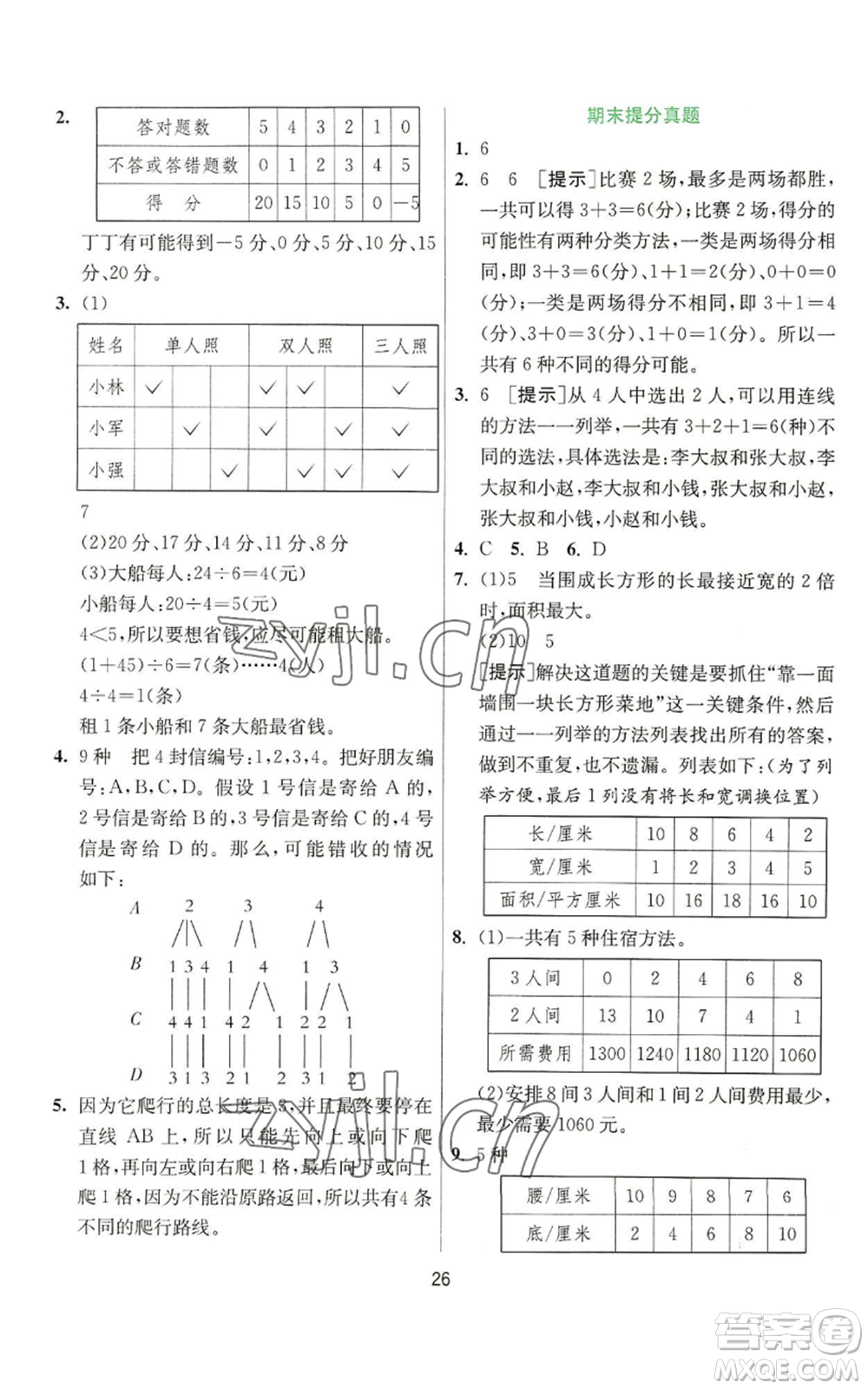 江蘇人民出版社2022秋季實(shí)驗(yàn)班提優(yōu)訓(xùn)練五年級(jí)上冊(cè)數(shù)學(xué)蘇教版參考答案