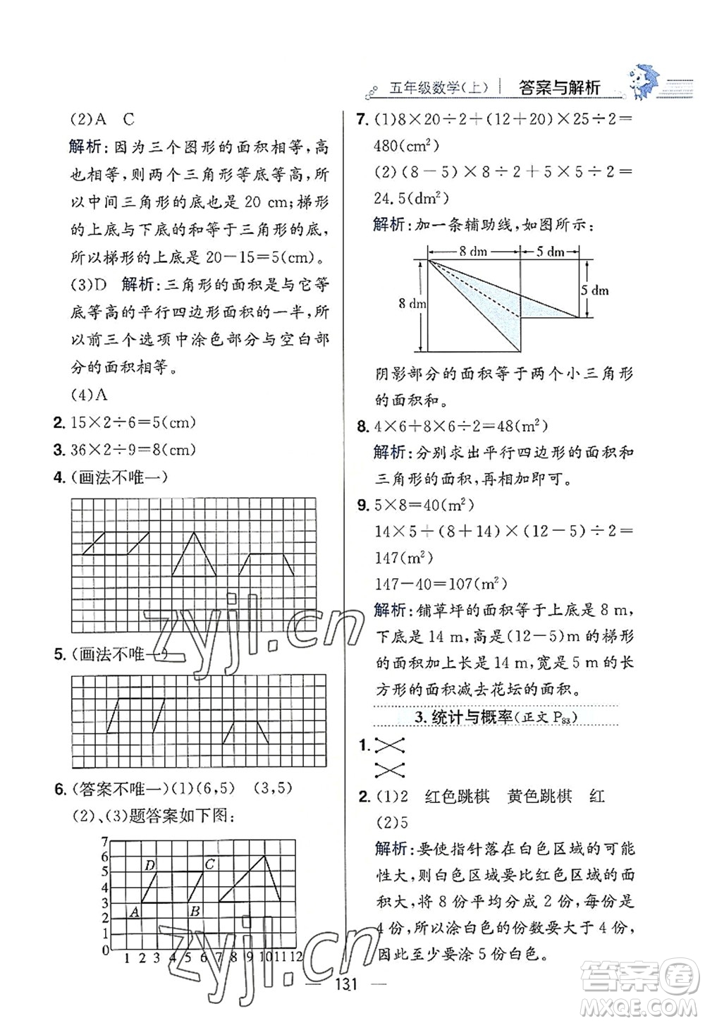 陜西人民教育出版社2022小學(xué)教材全練五年級數(shù)學(xué)上冊RJ人教版答案