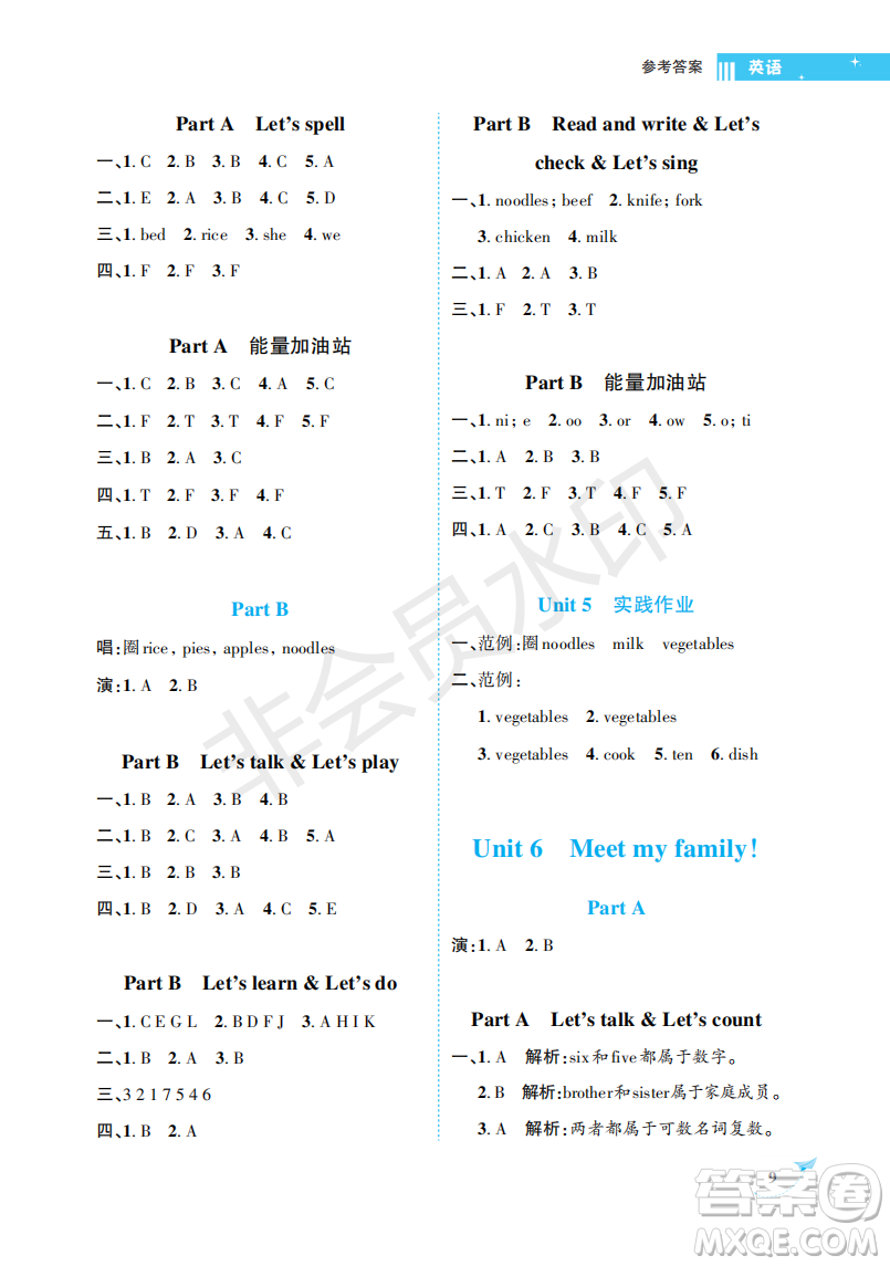 海南出版社2022新課程學(xué)習(xí)指導(dǎo)四年級(jí)英語(yǔ)上冊(cè)人教版答案