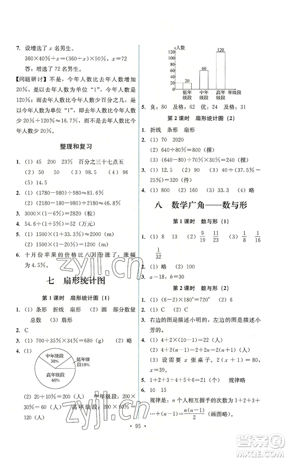 人民教育出版社2022能力培養(yǎng)與測試六年級上冊數(shù)學人教版參考答案