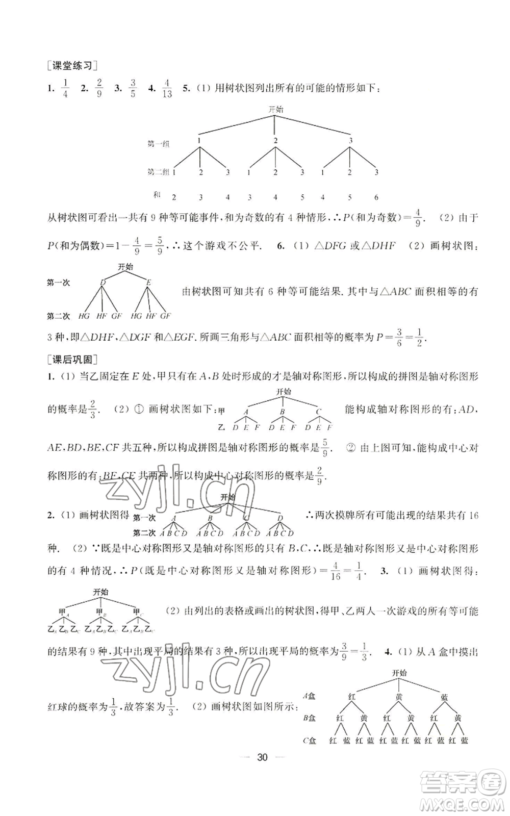 江蘇鳳凰美術(shù)出版社2022能力素養(yǎng)與學(xué)力提升九年級(jí)上冊(cè)數(shù)學(xué)全國(guó)版參考答案