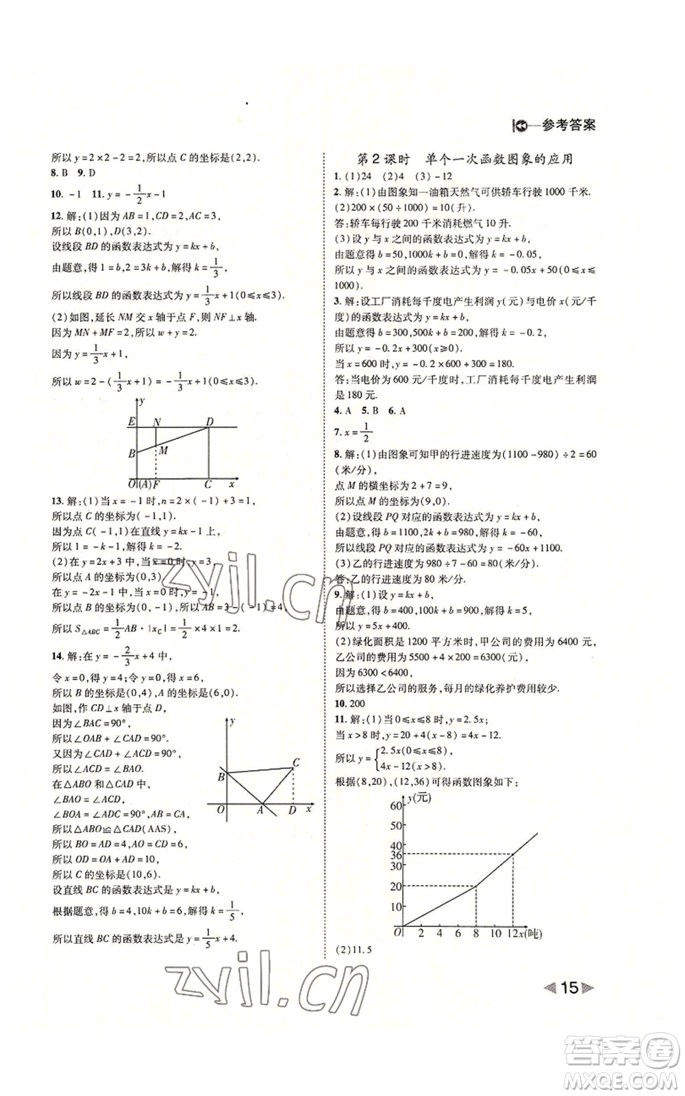 北方婦女兒童出版社2022勝券在握打好基礎(chǔ)作業(yè)本八年級(jí)上冊數(shù)學(xué)北師大版參考答案