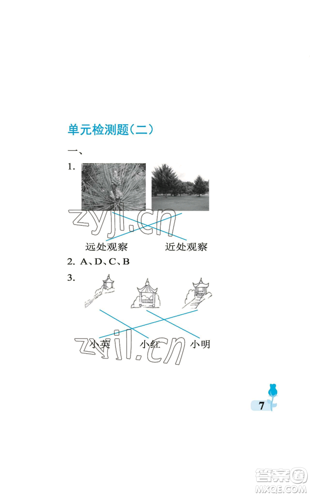 中國石油大學(xué)出版社2022行知天下一年級上冊科學(xué)藝術(shù)與實踐青島版參考答案