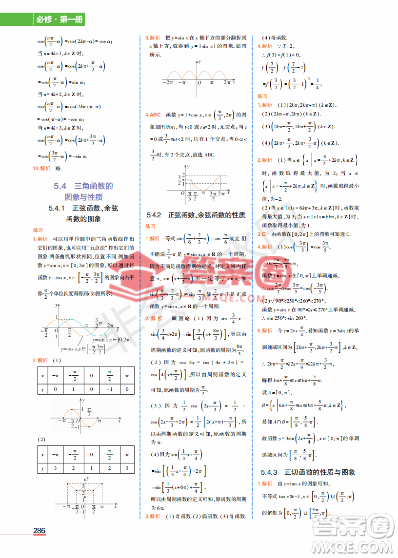 2022高中數(shù)學(xué)必修1課本習(xí)題人教版答案