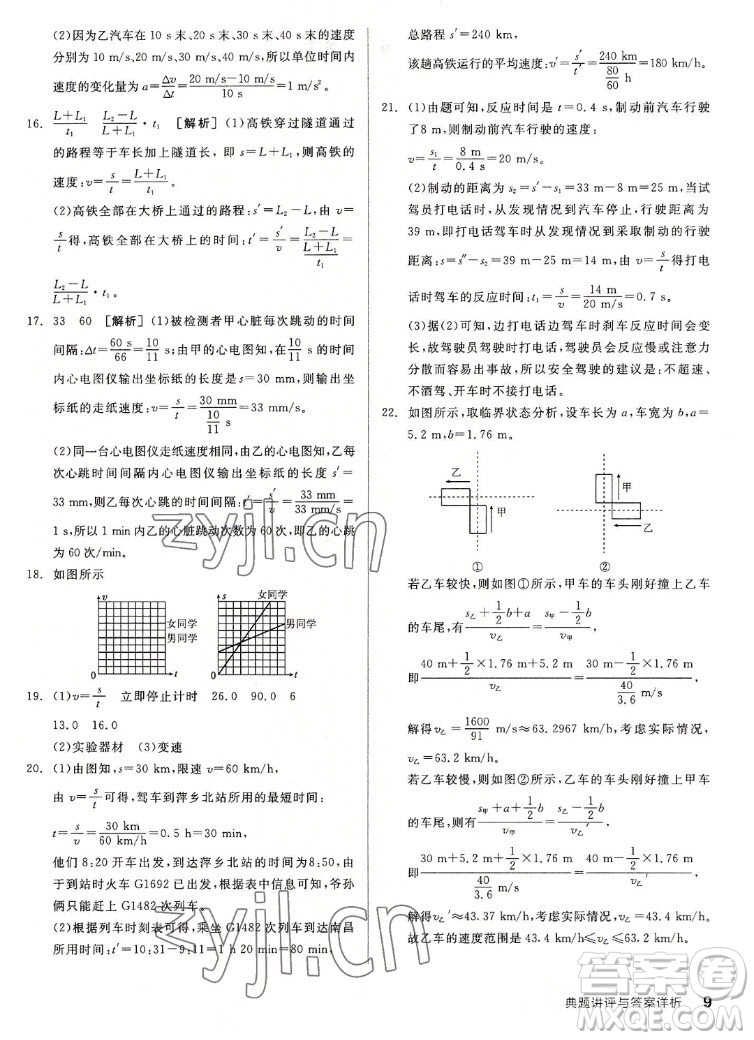 陽光出版社2022秋練就優(yōu)等生同步作業(yè)數(shù)學(xué)八年級上冊RJ人教版答案