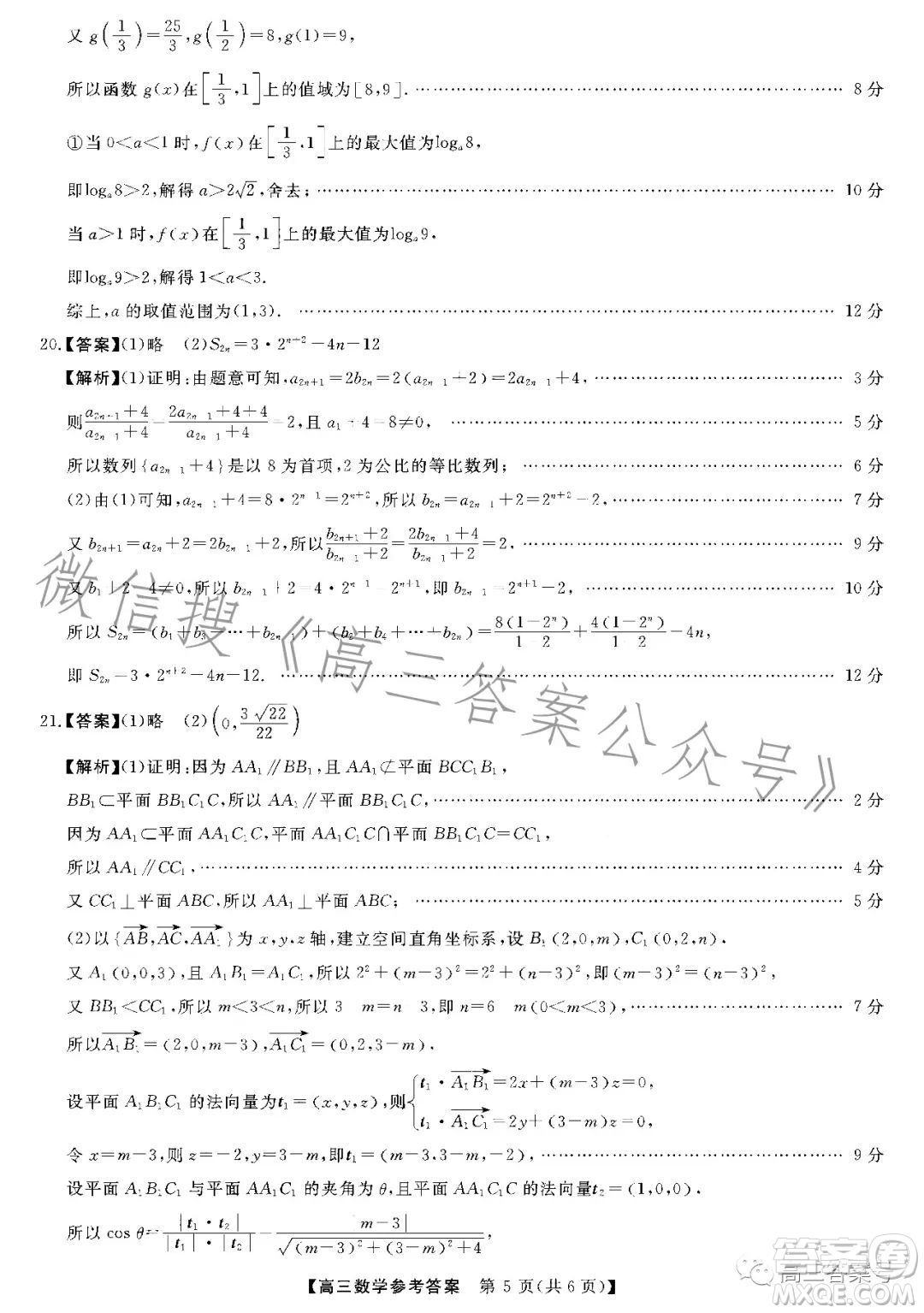 2022-2023學(xué)年金科大聯(lián)考高三11月質(zhì)量檢測數(shù)學(xué)試卷答案