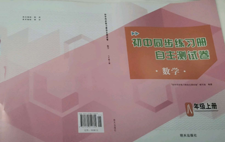 明天出版社2022初中同步練習(xí)冊自主測試卷八年級上冊數(shù)學(xué)人教版參考答案