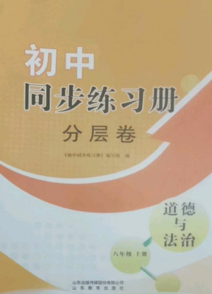 山東教育出版社2022初中同步練習(xí)冊(cè)分層卷八年級(jí)道德與法治上冊(cè)人教版陜西專版參考答案