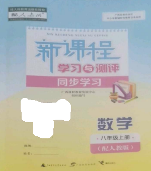 廣西教育出版社2022新課程學(xué)習(xí)與測(cè)評(píng)同步學(xué)習(xí)八年級(jí)數(shù)學(xué)上冊(cè)人教版參考答案